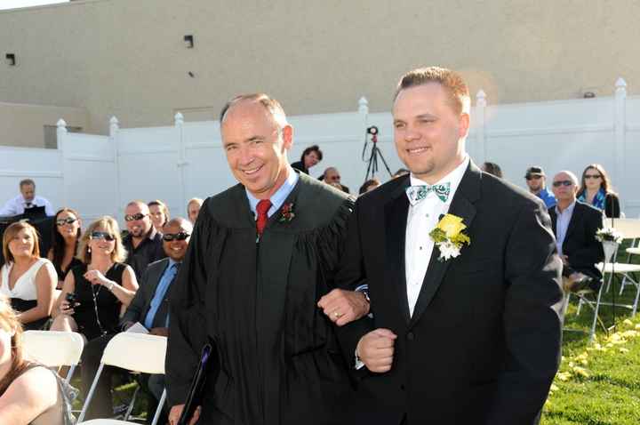 Groom Walk Down The Aisle?