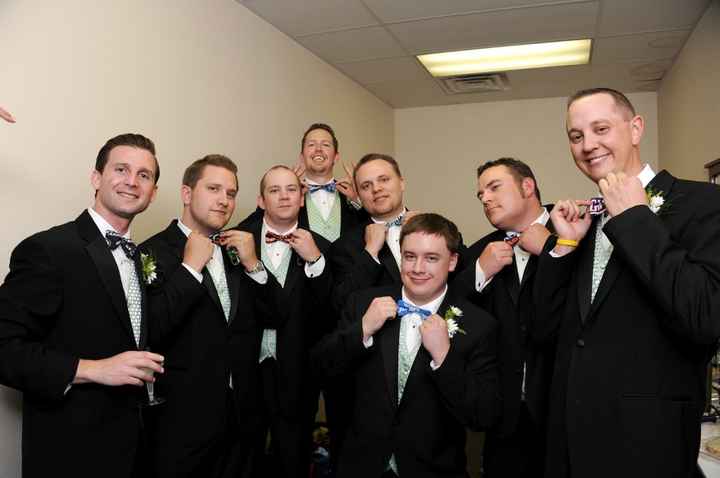 Who's using pre-tied and who's tying their own ties?