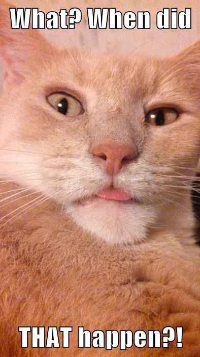 When did THAT happen?!