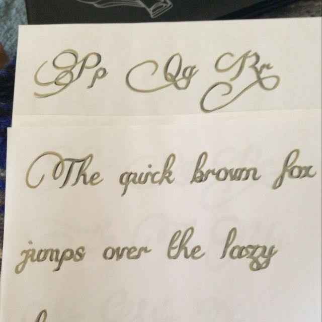 Has anyone done their own calligraphy for their invitations??