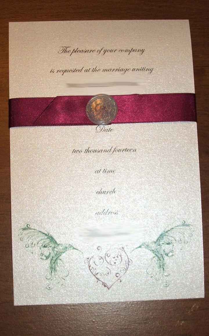 Invitations / "Wax" seals