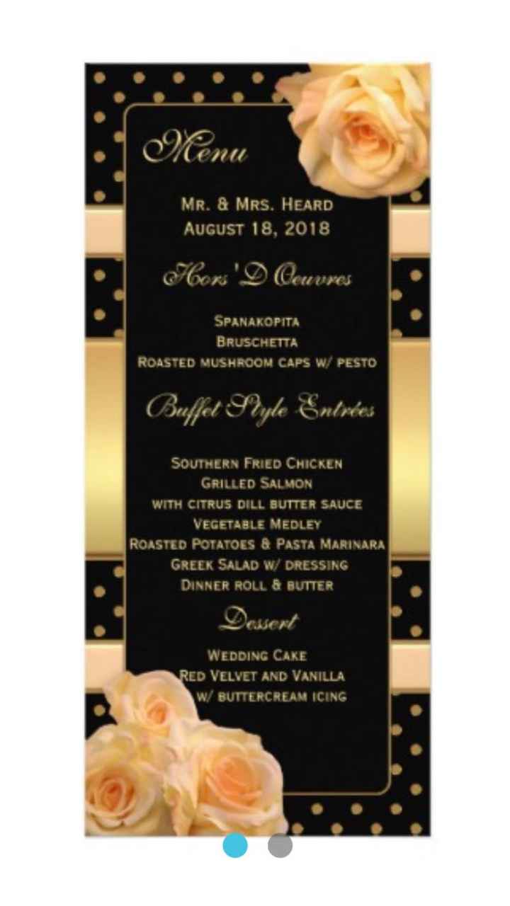 What’s on your menu? - 1