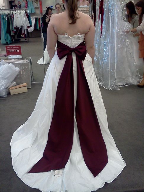 How many wedding dresses...