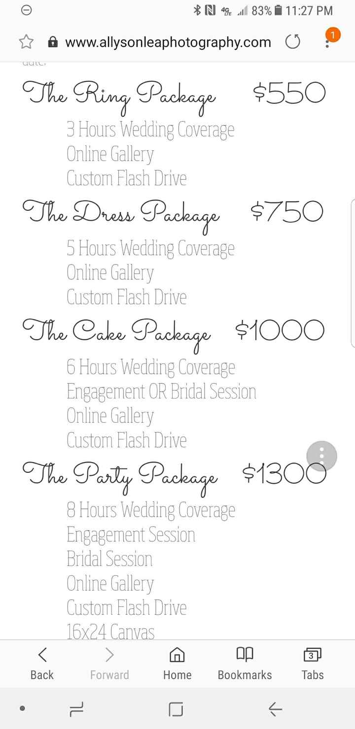 Photographer issues - 1