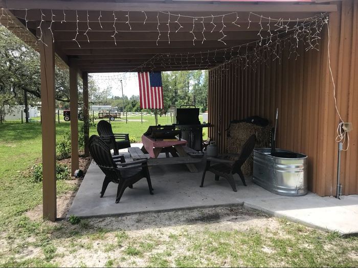 Dinner outside in the field & dancing inside the barn? 2
