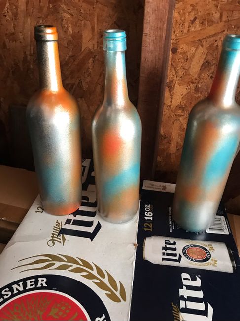 Wine Bottle Center Pieces - 2