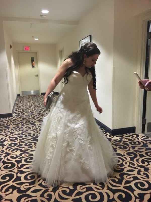 Real people in Allure bridal