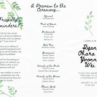 Wedding programs - 1