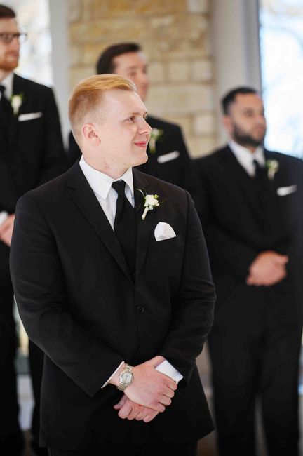 Groom at Wedding Ceremony