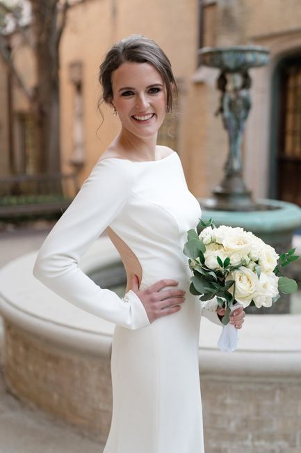Bride and Bouquet