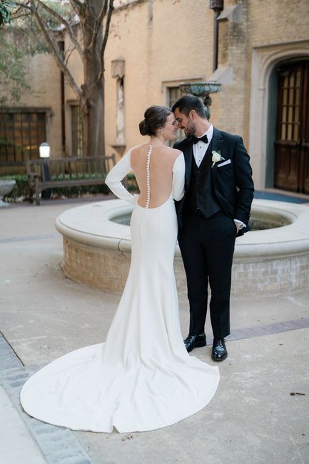 Bride and Groom Outside