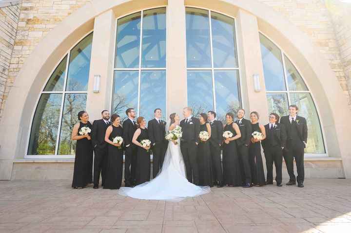 Pictures with Bridesmaids and Groomsmen