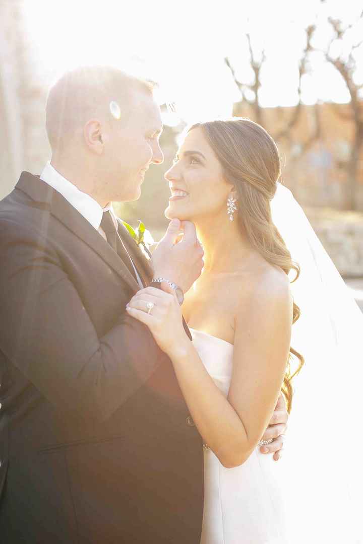 Bride and Groom Outside