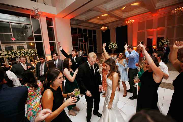 Bride and Groom on Dance Floor