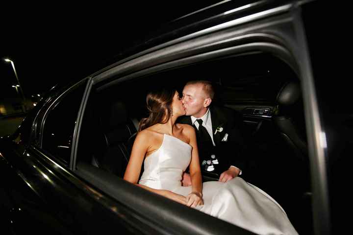 Bride and Groom Leaving 