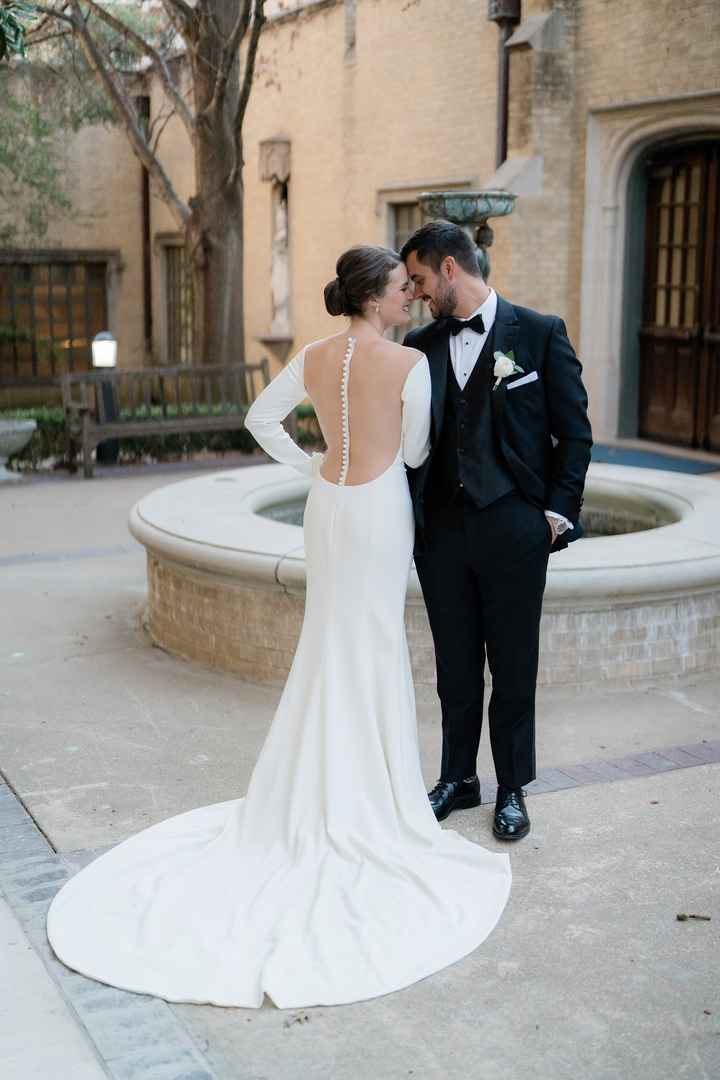 Bride and Groom Outside