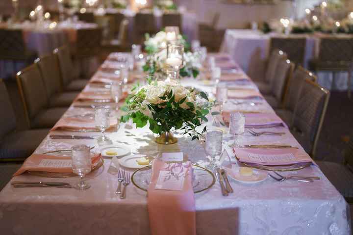 Floral Bouquet Centerpieces at Reception