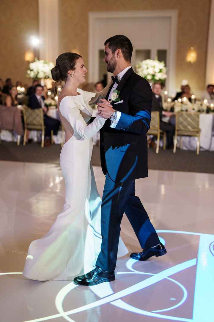 Bride and Groom on Dance Floor