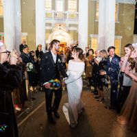 Bride and Groom Leaving Reception