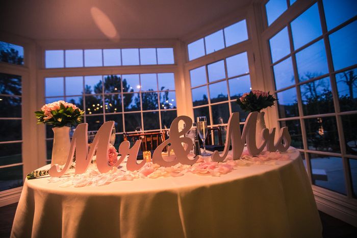 This was our sweetheart table