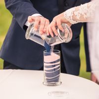 Our Wedding Sand Ceremony - Navy Blue and Light Pink