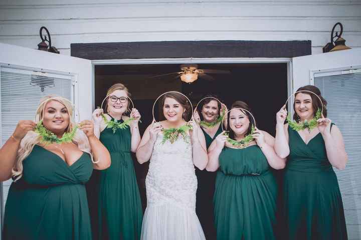 Bridesmaid hoops.