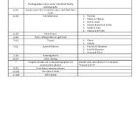 Wedding Day Timeline: Start to Finish w/ 6pm Ceremony Time - 2