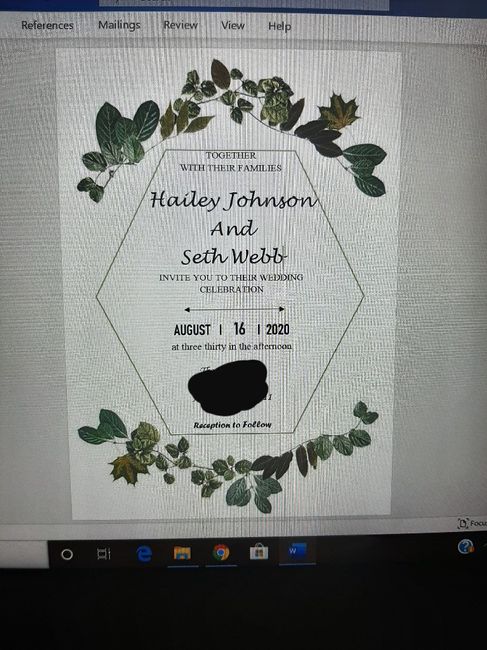 Wedding Invites! 2