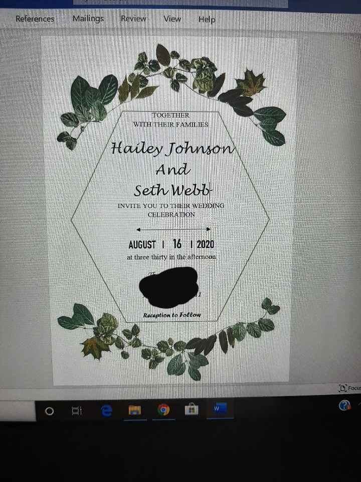 Wedding Invites! - 1