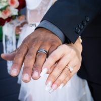 Rose Gold for the Queen and Smoke Gold for the King Rio&Rob married 11-16-19