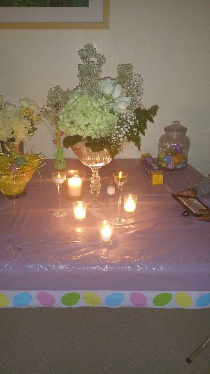 First attempt...DIY centerpiece