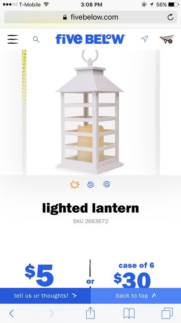 Lantern centerpieces