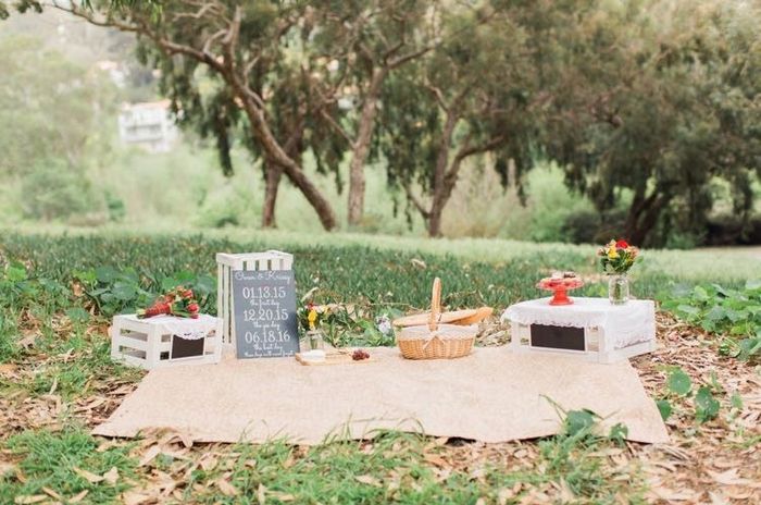 Engagement picture props