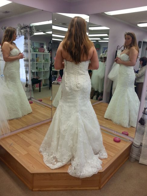 LOVE the back of my dress alterations! (pics)