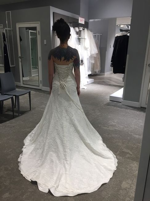 Back of dress
