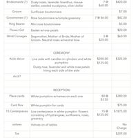 Floral/decor proposal - 1