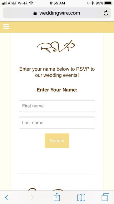 rsvp Page Wording - 1