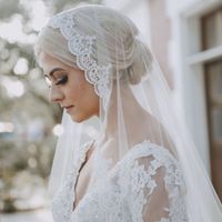 Veil that covers top of head but not face - 1
