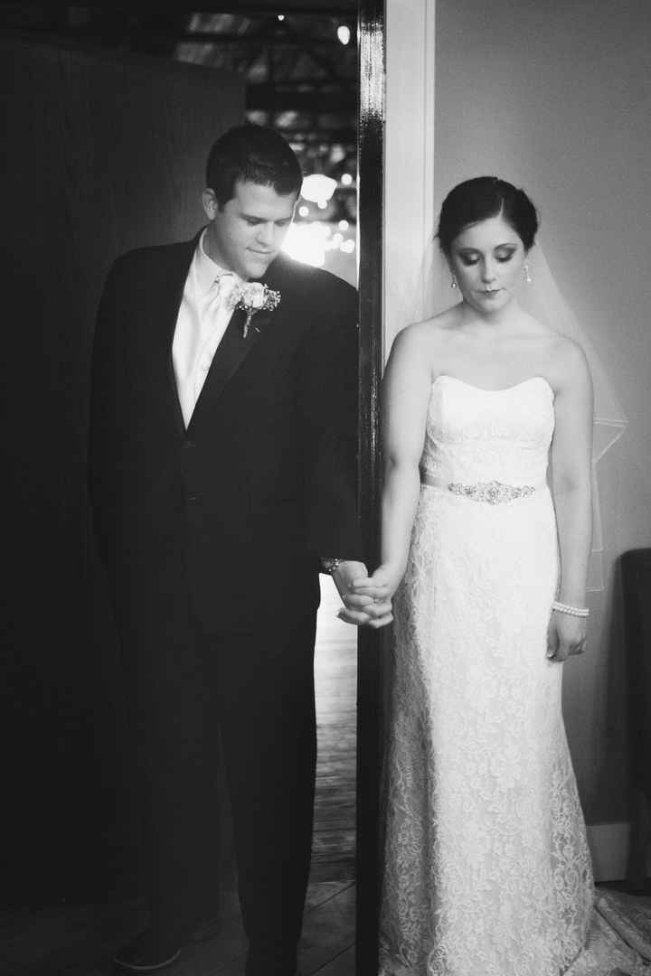 Sweetest wedding picture - Marine/Bride - all the cries!!