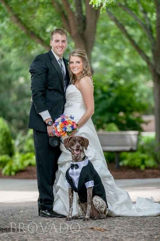 Who's having their dog in their ceremony?