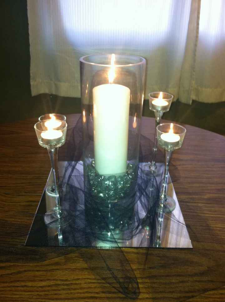 Mock up of centerpieces *Pics*