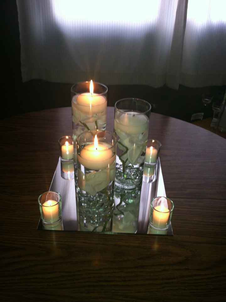 Mock up of centerpieces *Pics*