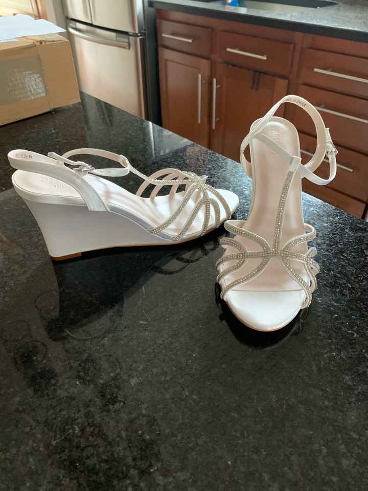 My shoes are here and they are comfy $20 - 1