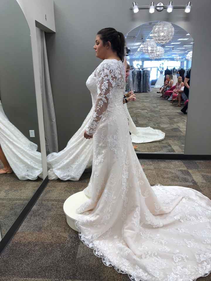 My wedding dress, i absolutely love it, adding sleeves!  Anyone else wearing a ball gown?? - 2