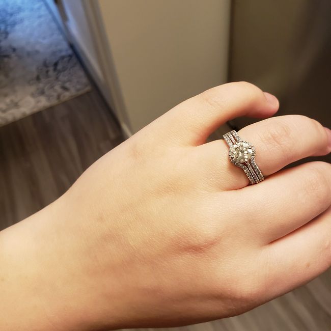 How much of your finger does your ring cover? 6