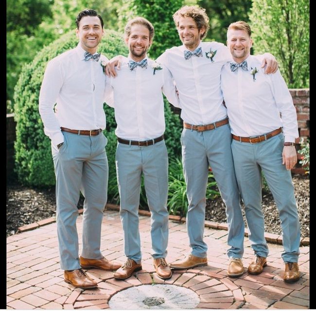 What should the groomsmen wear? 3