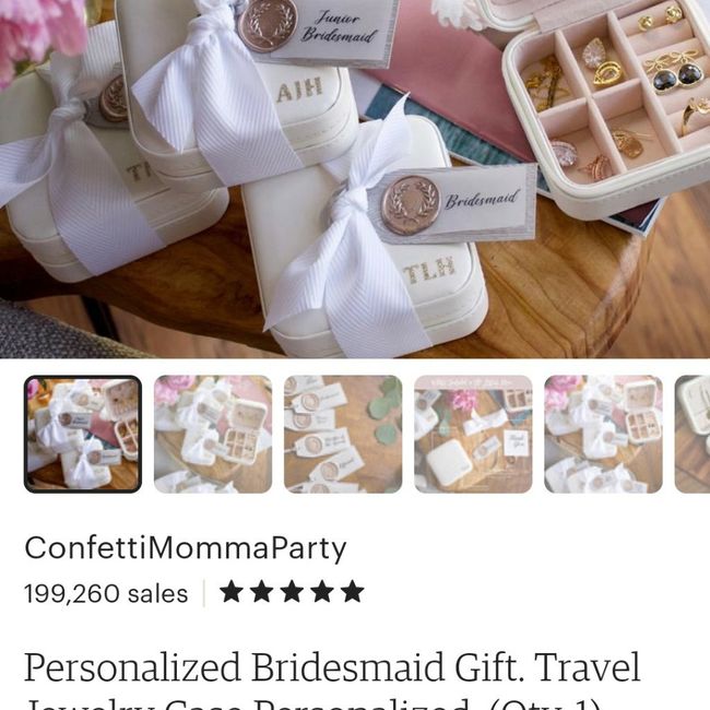 Bridesmaid and mother gifts - 1