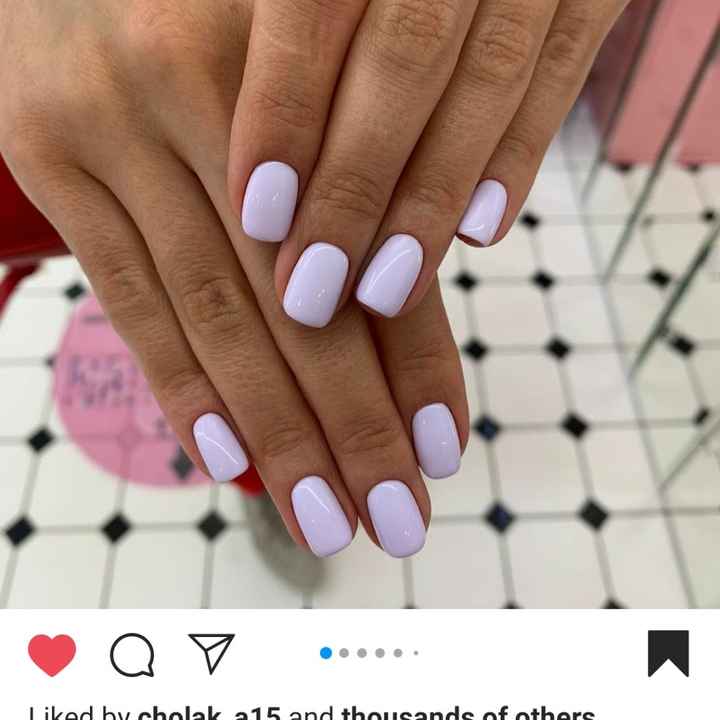 Wedding day nails - 1