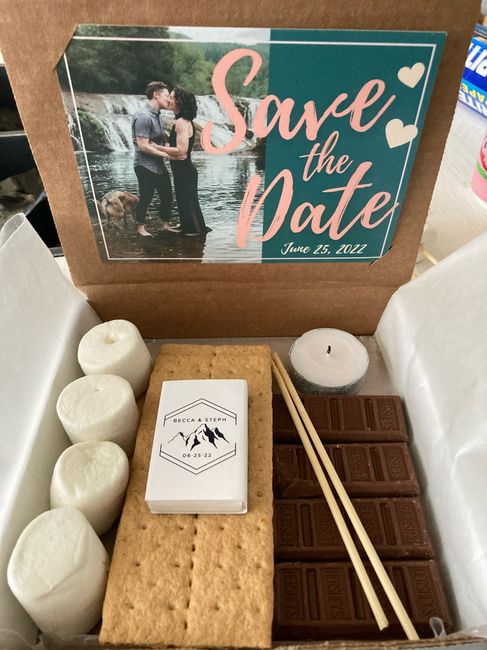 Save the Date S'mores in a box! - 1