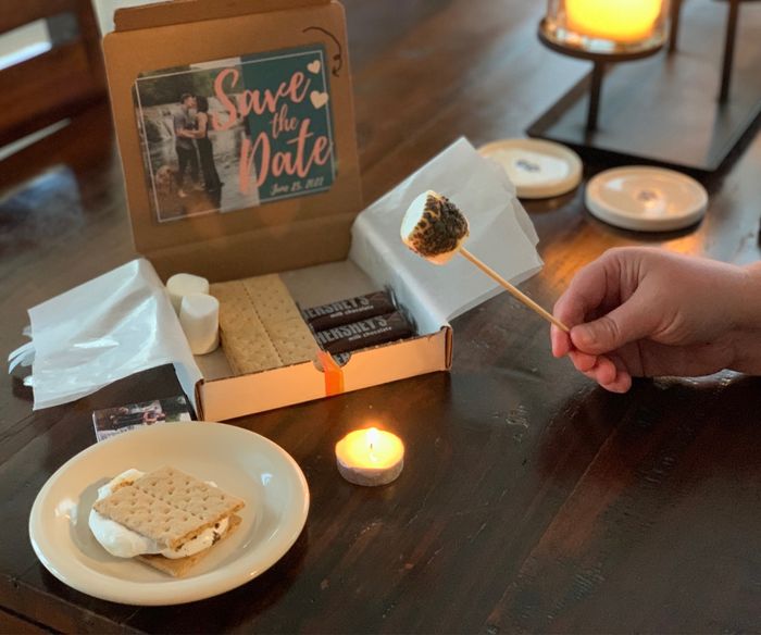 Save the Date S'mores in a box! 2